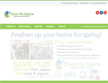 Tablet Screenshot of cleanmyspacect.com